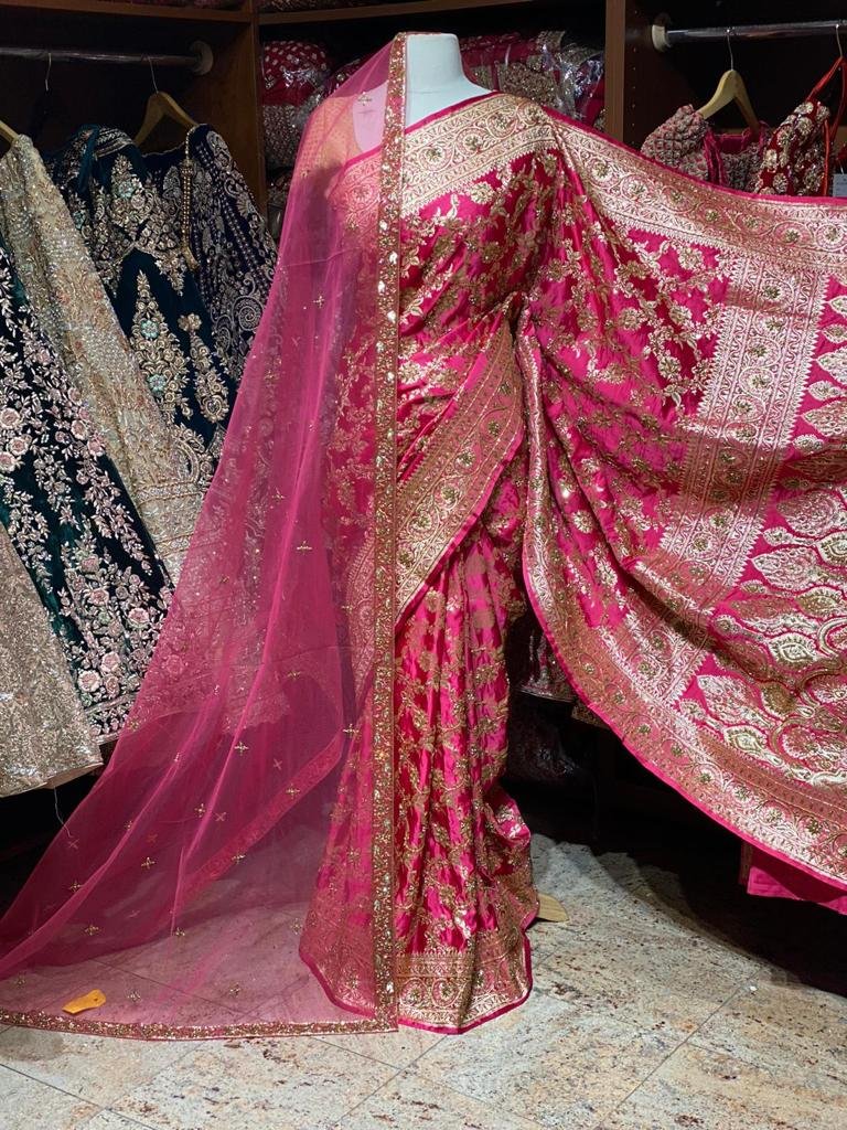 Banarasi Pink Weave